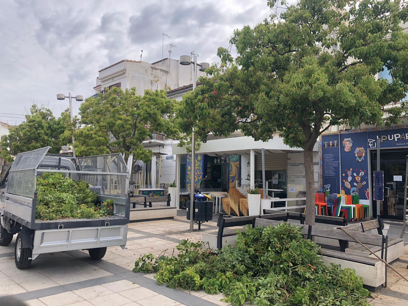 Lavori in Piazza Duca degli Abruzzi - Marina di Ragusa