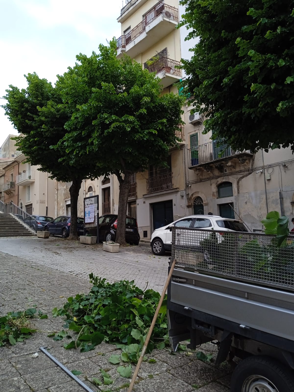 Lavori presso Piazza Santissimo Salvatore - Ragusa