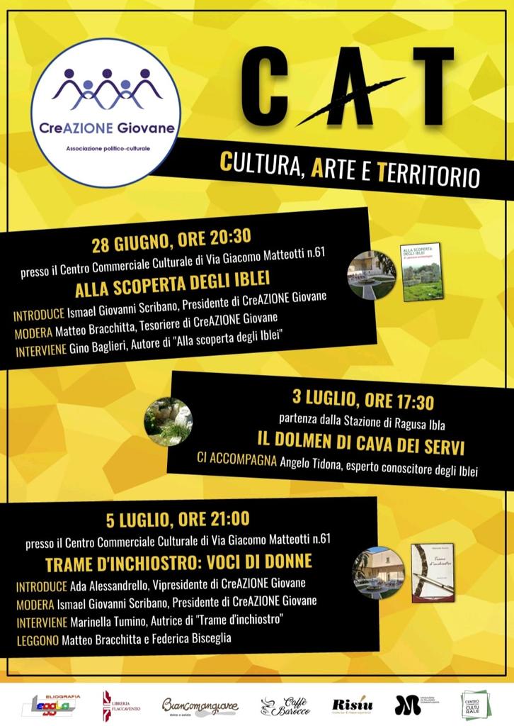 C.A.T. - Cultura Arte Territorio - 28 giugno, 3 e 5 luglio