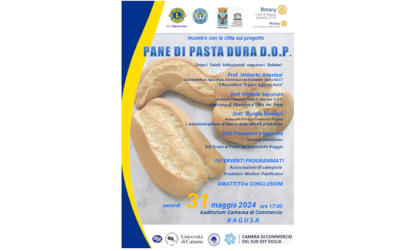 Incontro con la città sul progetto: Pane di pasta dura D.O.P.