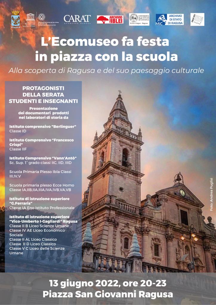 L'Ecomuseo fa festa in Piazza con la scuola                           