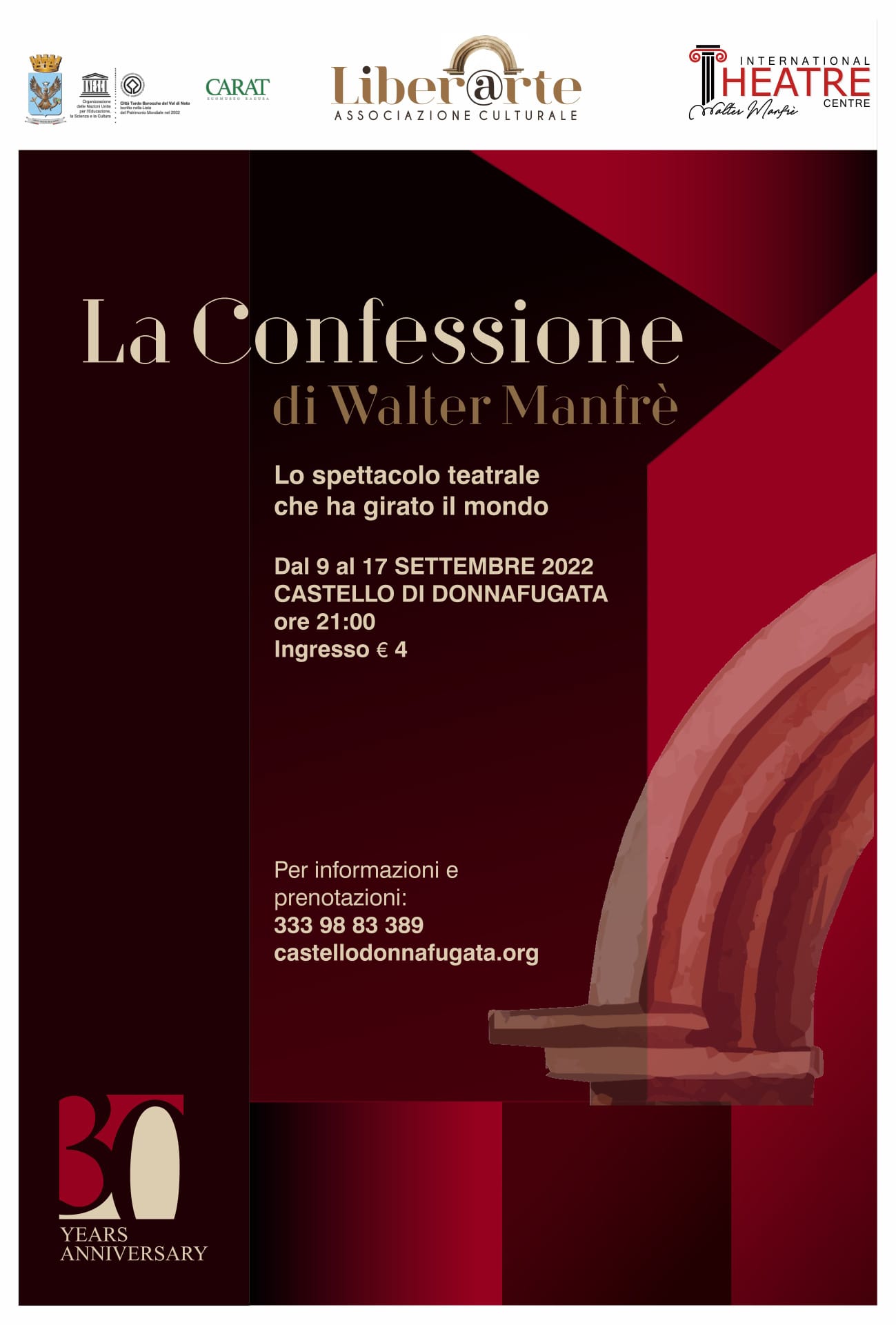 La confessione, spettacolo teatrale di Walter Manfrè